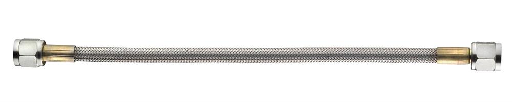 Brake Line, PTFE, Braided Stainless Steel, AN3 Female Straight/AN3 Female Straight, 10"