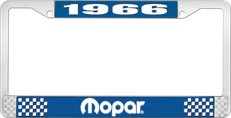 nummerplåtshållare 1966 mopar - blå