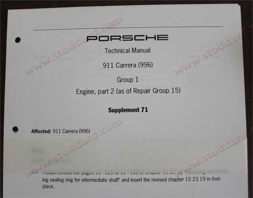 911 Carrera Manual Update Supplement 71