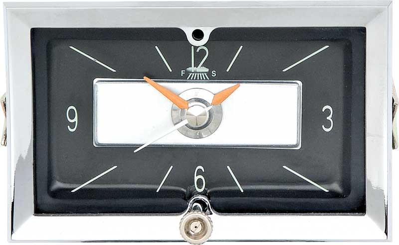 1957 Chevrolet In-Dash Clock With Quartz Movement Black Face