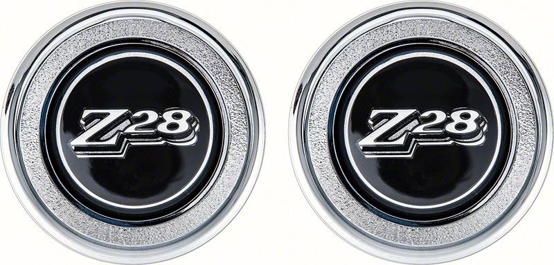 1977-79 Camaro Black Z28 Interior Door Panel Emblems