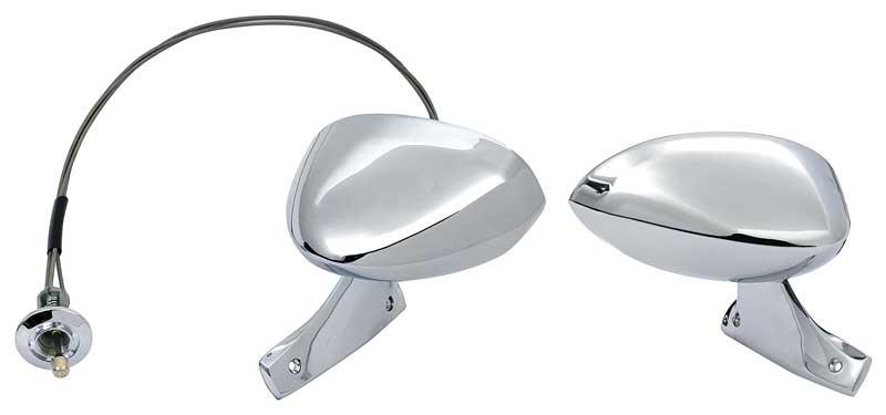 Chrome Outer Door Bullet Mirrors