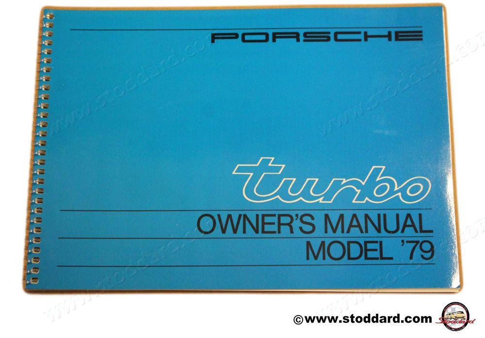 bok Driver's Owners Manual for 1979 911 Turbo