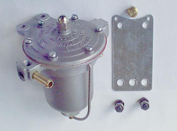bränsletrycksregulator med filter 85mm dia, 0,1-0,35