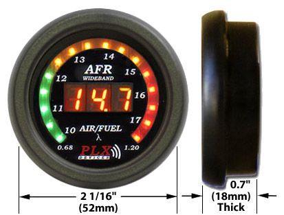 blandningsmätare / lambdamätare bredband 0-5V, 52mm (2 1/16") AFR