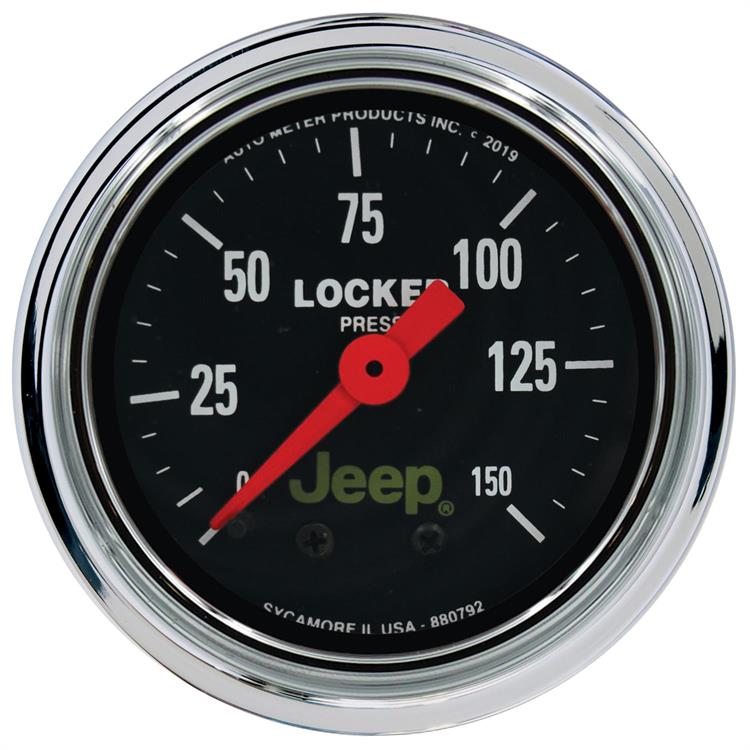 Gauge, Air Locker Pressure, 2 1/16", 150PSI, Mechanical, Jeep