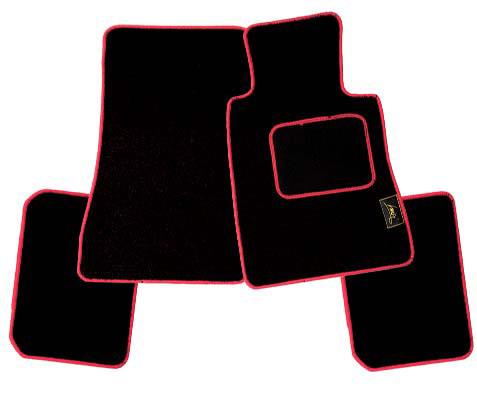 Carpet Set Luisi Black / Red