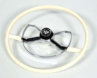 White Butterfly Style Complete Steering Wheel