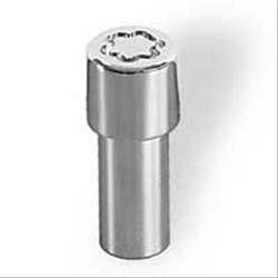 Lug Nuts, Shank with Washer, 12mm x 1.50 RH, Closed End, Locking, Chrome Plated Steel, Set of 4