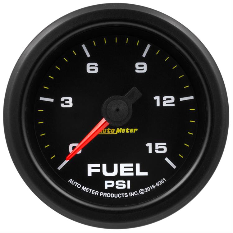 Gauge, Extreme Environment Series, Fuel Pressure, 0-15 PSI, 2 1/16" Black