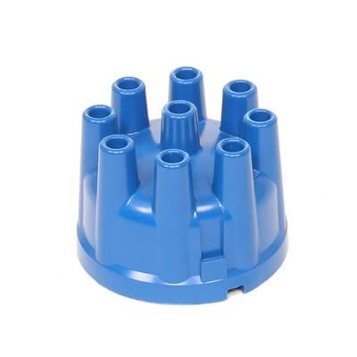 Distributor Cap, Female Style, Blue, Clamp-Down Ford V8