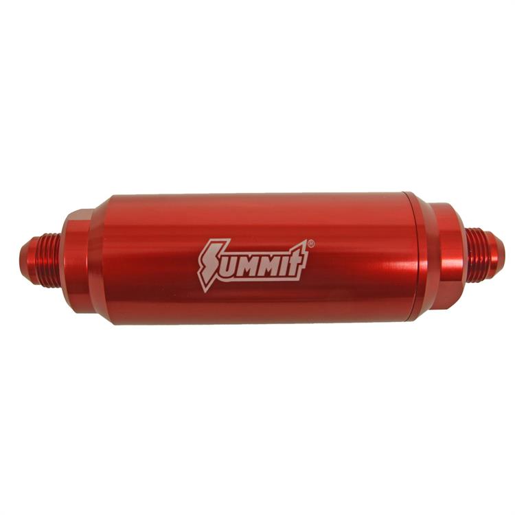 Fuel filter AN8, 100 Micron, Red