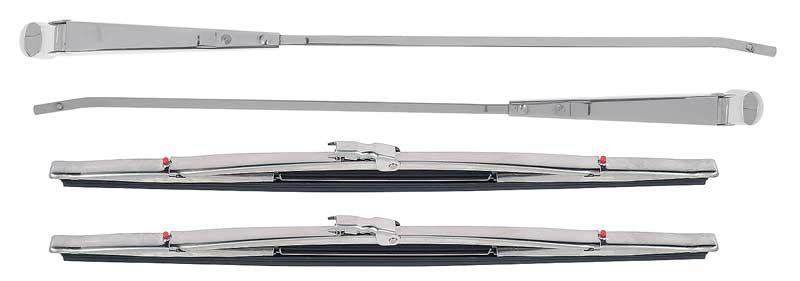 Windshield Wiper Blade And Arm Kit; Red Dot Refillable; 13" Blades