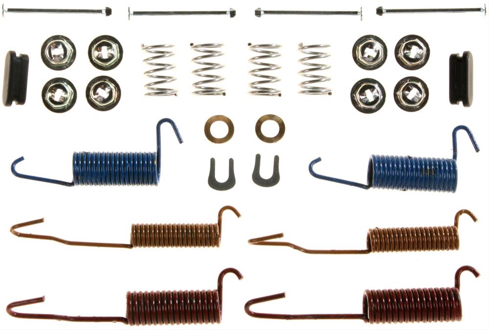 brake hardware kit, drum brakes, rear