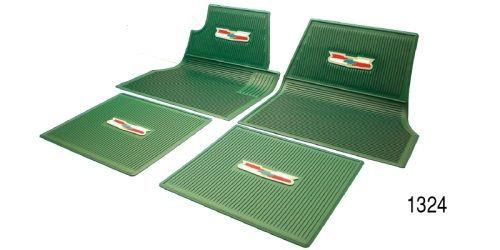 Chevy Floor Mats with Crest Logo, Green