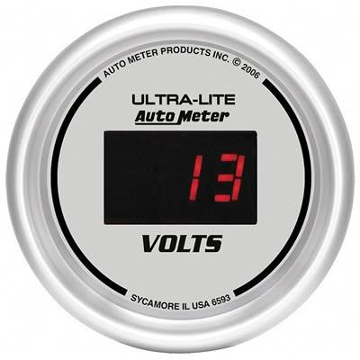 Voltmeter 52mm 0-18 Volt Ultra-lite Digital