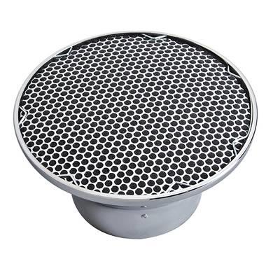 Air Filter Assembly, Velocity Stack, Steel, Chrome, 8.75 in. Diameter, 4.5 in. Filter Height, Each