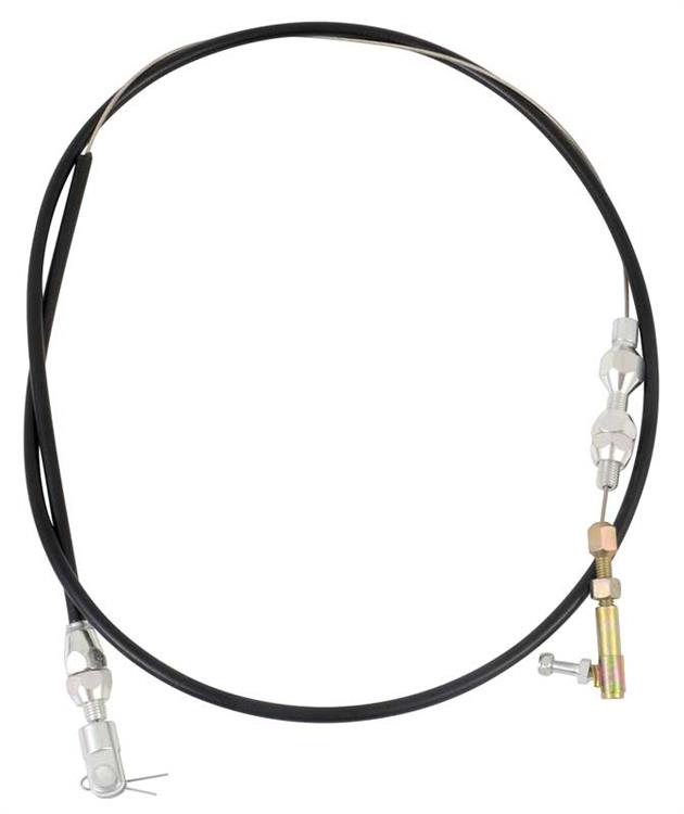 OER Authorized 36'' Cut-To-Fit Stainless Steel Throttle Cable - Black