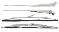Wiper Arm And Blade Set, Stainless Steel, 16"