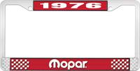 nummerplåtshållare 1976 mopar - röd