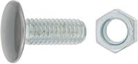Bumper Bolt With 7/8" Flat Stainless Capped Head, 3/8"-16 X 1"