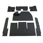 Carpet Set Black ( 7 Piece )