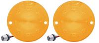 främre parkeringsljus LED, orange glas