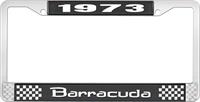 nummerplåtsram 1973 barracuda - svart