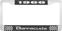 nummerplåtsram 1966 barracuda - svart