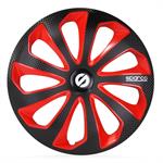 wheel cover Sicilia 13-inch black/red/carbon