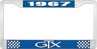 nummerplåtshållare 1967 gtx - blå