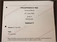Technical Manual 911 Turbo ( 996 ) Group 4 Running Gear Supplement 21