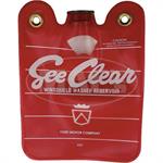 Washer Bag/ See Clear/ Red