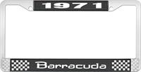 nummerplåtsram 1971 barracuda - svart