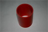 silikonslang rak 89mm röd, 4-lagers /10cm