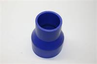 silikonslang rak 89-64mm reducering blå, 4-lagers /10cm