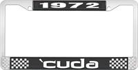 nummerplåtsram 1972 'cuda- svart