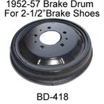 Brake Drum N.O.S.R. 2-1/2" Wide Shoe