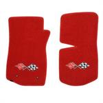 Floor Mats, With Embroidered Crossed-Flags Logos,