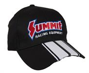 Hat, Ball Cap, Cotton, Black, Summit Racing Equipment®
