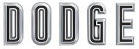 1967 "DODGE" Charger/Coronet Hood Emblem Letter Set