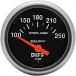 Diff Temperature Gauge 52mm 100-250 F Sport-comp Electric