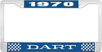 nummerplåtshållare 1970 dart - blå