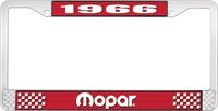 nummerplåtshållare 1966 mopar - röd