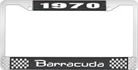 nummerplåtsram 1970 barracuda - svart