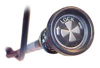 chokewire, med symbol, "LOCK", 81cm