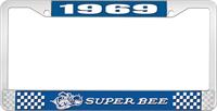 nummerplåtshållare 1969 super bee - blå