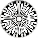 4-Delige Wieldoppenset Volante 14-inch zilver/zwart