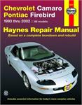 Book, Reference, "1993-2002 Chevrolet Camaro and Pontiac Firebird Repair Manual", 320 Pages
