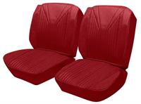 Buckets Red Vinyl / Red Carpet Upholstery Set